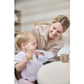 Meyco - Monddoekjes 3-Pack Badstof Wavy - Grey Blue