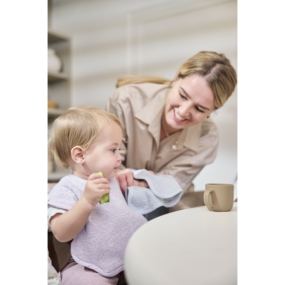 Meyco - Monddoekjes 3-Pack Badstof Wavy - Grey Blue