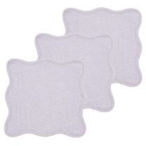 Monddoekjes Badstof Wavy - Soft Lavender - 30x30cm