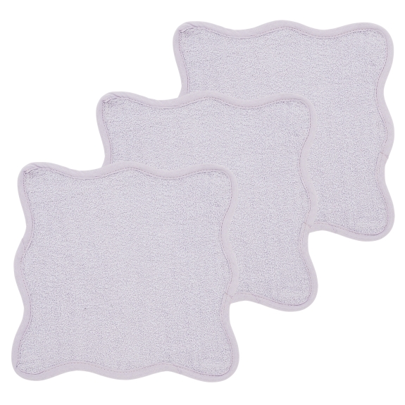 Monddoekjes Badstof Wavy - Soft Lavender - 30x30cm