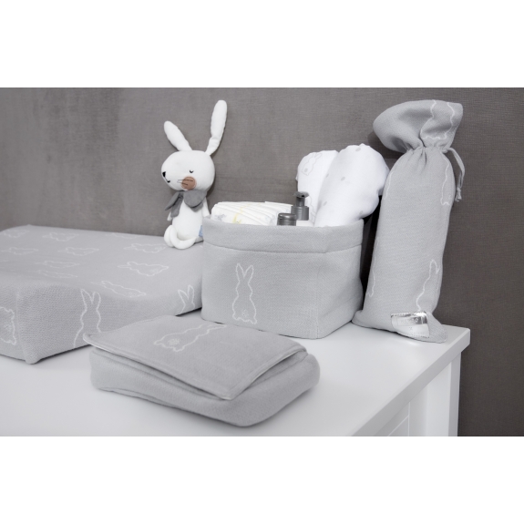 Meyco - Kruikenzak Konijn - zilver