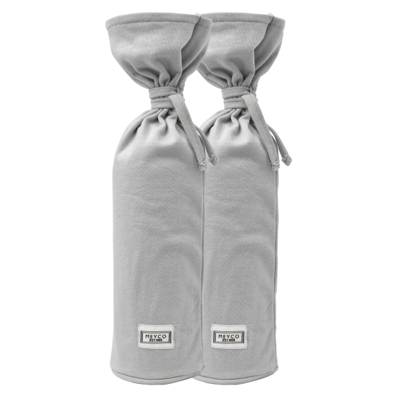 Meyco - Kruikenzak 2-Pack Uni - Licht Grijs