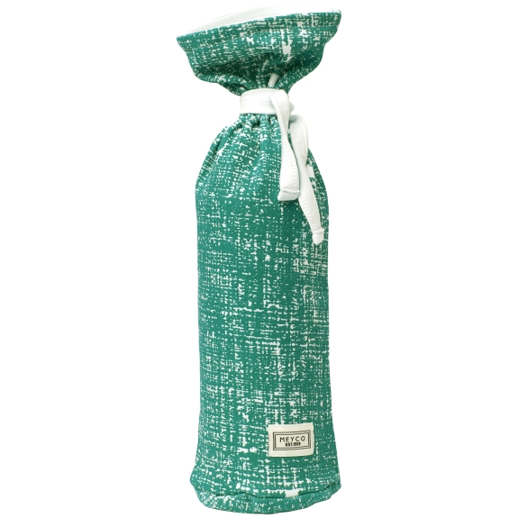 Meyco Kruikenzak Fine Lines - Warmte en Stijl in Smaragd