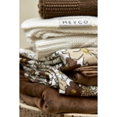 Meyco - Kruikenzak Vintage Flower - Chocolade