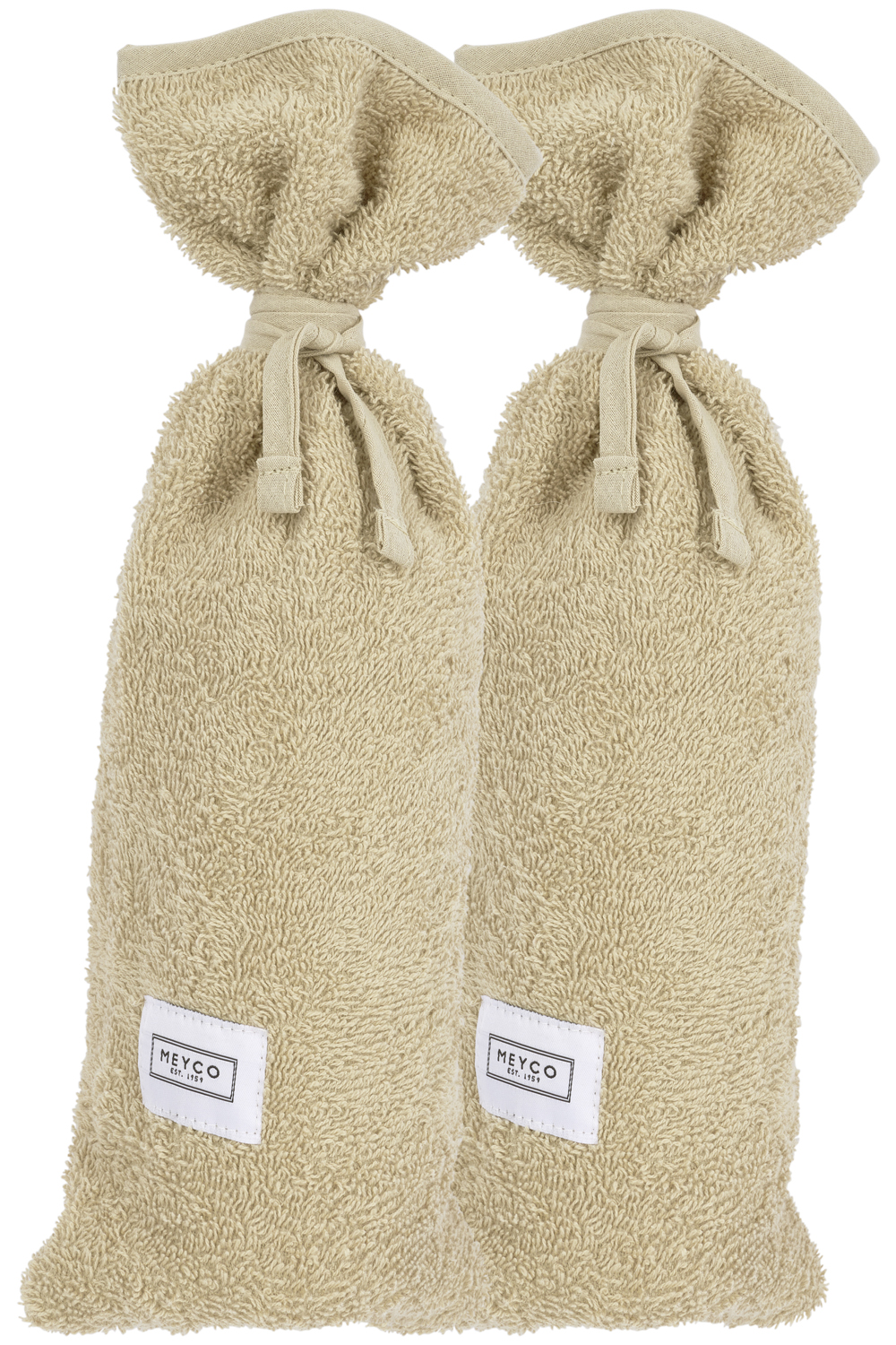 Kruikenzak 2-Pack Badstof Uni - Sand