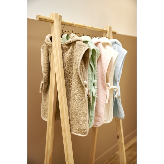 Meyco - Badponcho Badstof Uni - Offwhite - 1-3 Jaar