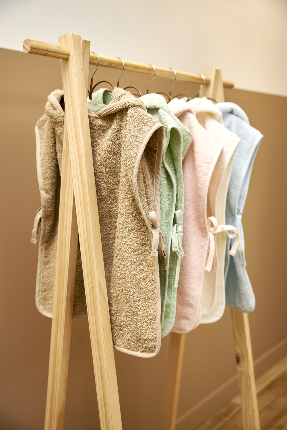 Badponcho Badstof Uni - Offwhite - 1-3 Jaar - afbeelding 2