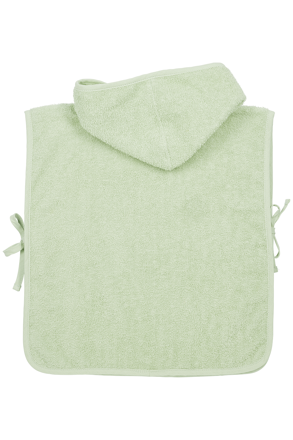 Badponcho Badstof Uni Soft Green 1-3 Jaar - afbeelding 3