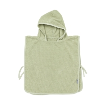 Meyco - Badponcho Popcorn - Soft Olive - 1-3 Jaar