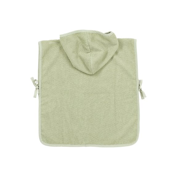 Meyco - Badponcho Popcorn - Soft Olive - 1-3 Jaar