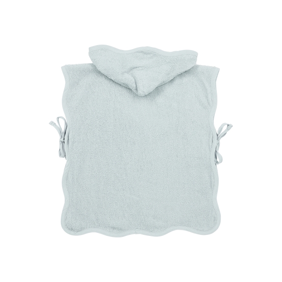 Meyco - Badponcho Badstof Wavy - Grijs Blauw - 1-3 Jaar