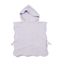 Meyco - Badstof Wavy Poncho - Soft Lavender - 1-3 Jaar