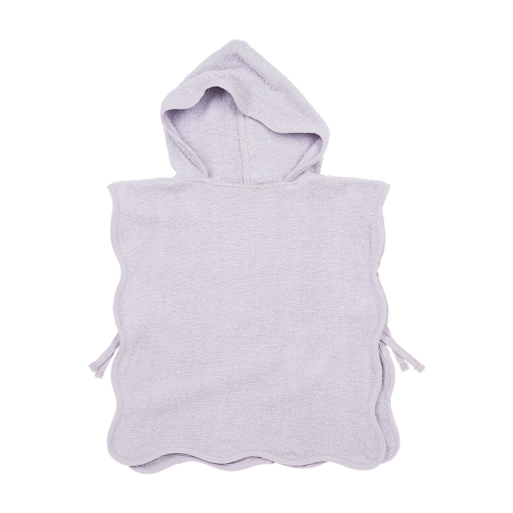 Meyco - Badstof Wavy Poncho - Soft Lavender - 1-3 Jaar
