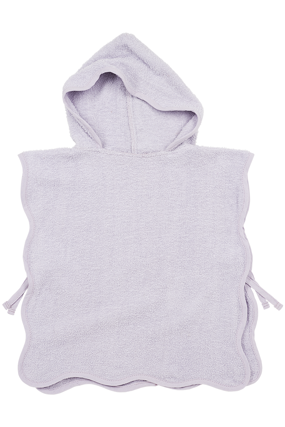 Badstof Wavy Poncho - Soft Lavender - 1-3 Jaar
