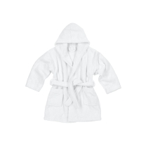 Meyco - Badjas Badstof Uni - Wit - Maat 98/104