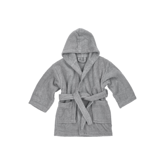 Meyco - Badstof Badjas Grijs - Maat 86/92