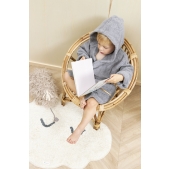 Meyco - Badstof Badjas Grijs - Maat 86/92