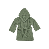 Meyco - Badstof Badjas - Groen - Maat 98/104