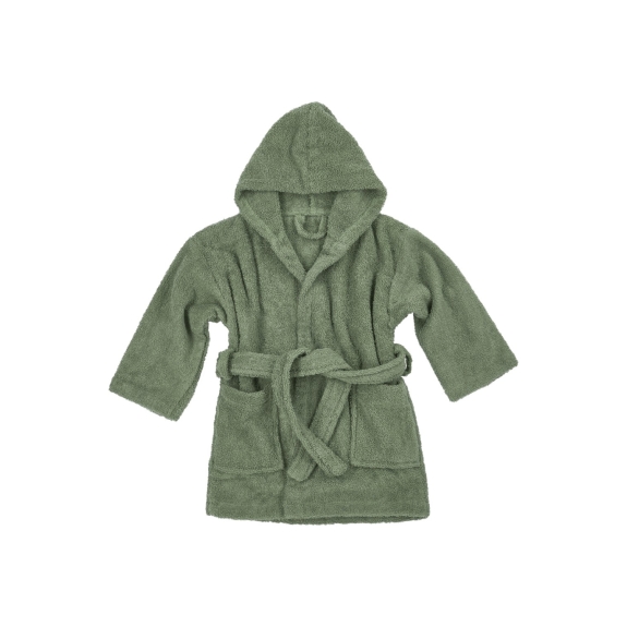 Meyco - Badstof Badjas - Groen - Maat 98/104