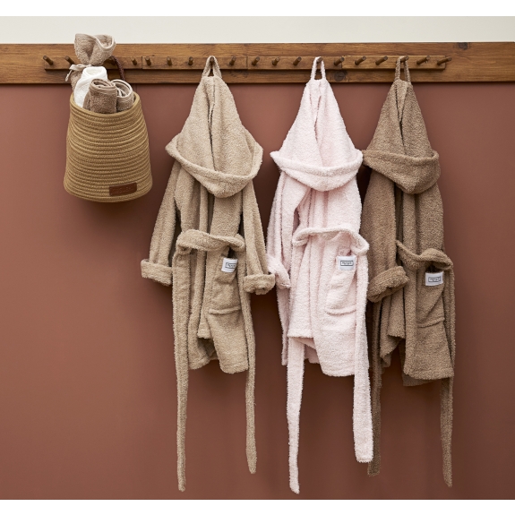 Meyco - Badstof Badjas - Zachte Roze - Maat 98/104