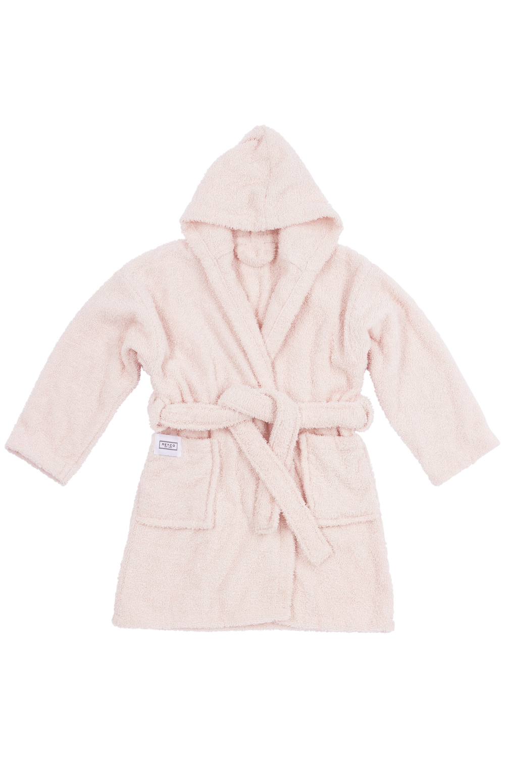 Badstof Badjas - Zachte Roze - Maat 98/104