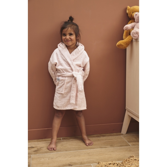 Meyco - Badstof Badjas - Zachte Roze - Maat 98/104