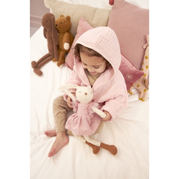 Meyco - Badjas Hydrofiel Uni Soft Pink - 74/80