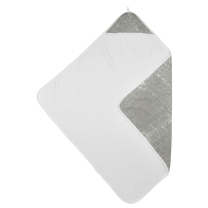 Badcape met Fijne Strepen - Licht Grijs - 90x90cm