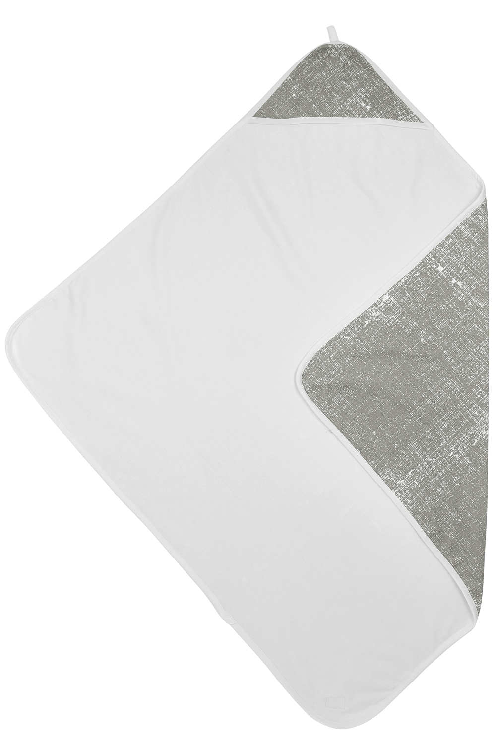Badcape met Fijne Strepen - Licht Grijs - 90x90cm