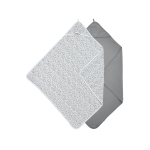 Badcape 2-Pack Cheetah/Uni Grijs 80x80cm