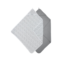 Meyco - Badcape 2-Pack Cheetah/Uni Grijs 80x80cm