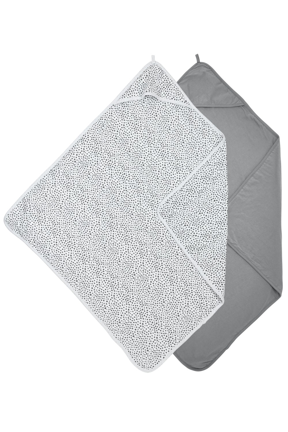 Badcape 2-Pack Cheetah/Uni Grijs 80x80cm