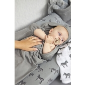 Meyco - Badcape 2-Pack Cheetah/Uni Grijs 80x80cm