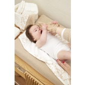 Meyco - Badcape met Bladeren - zand - 90x90cm