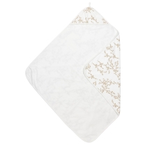 Meyco - Badcape met Bladeren - zand - 90x90cm