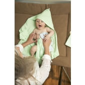 Badcape Pre-washed Hydrofiel Uni - Soft Mint - 80x80cm