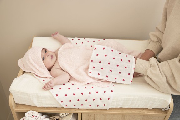 Meyco - Badcape Badstof Uni Soft Pink 75x75cm