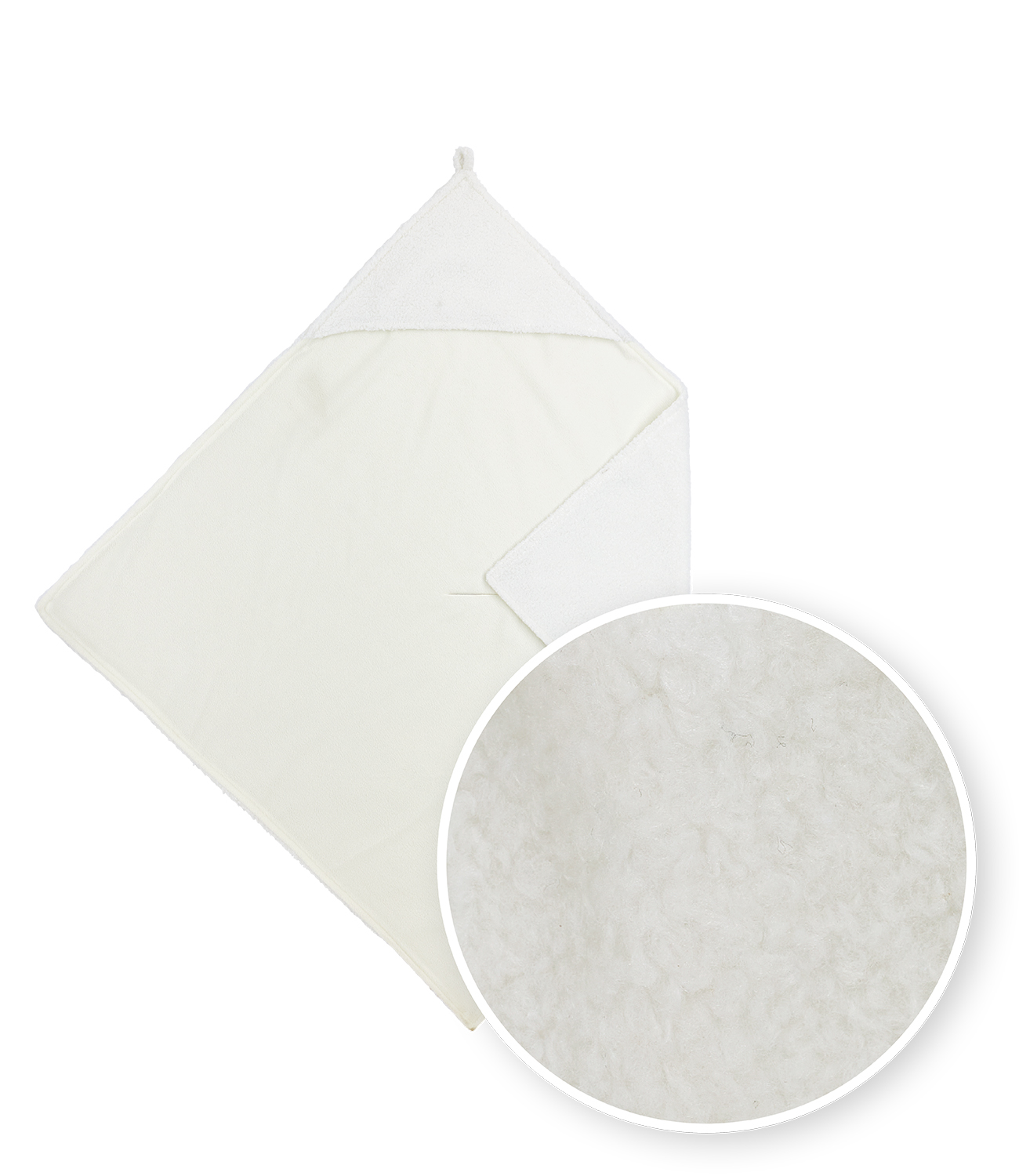 Badcape Bouclé - Offwhite - 80x80cm