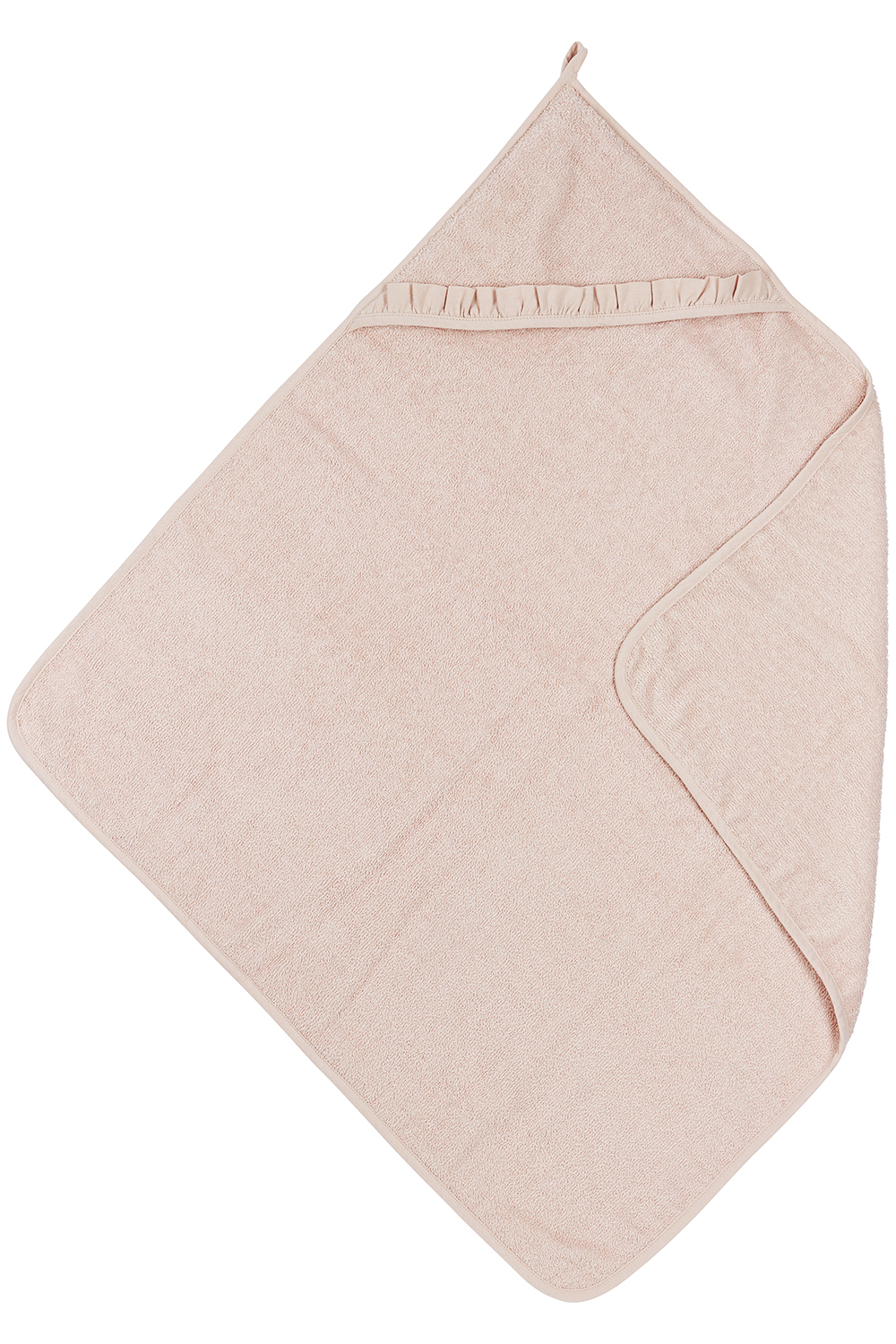 Badcape Ruffle - Zacht Roze - 80x80cm