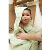 Badcape Pre-Washed Hydrofiel Uni Soft Green 80x80cm