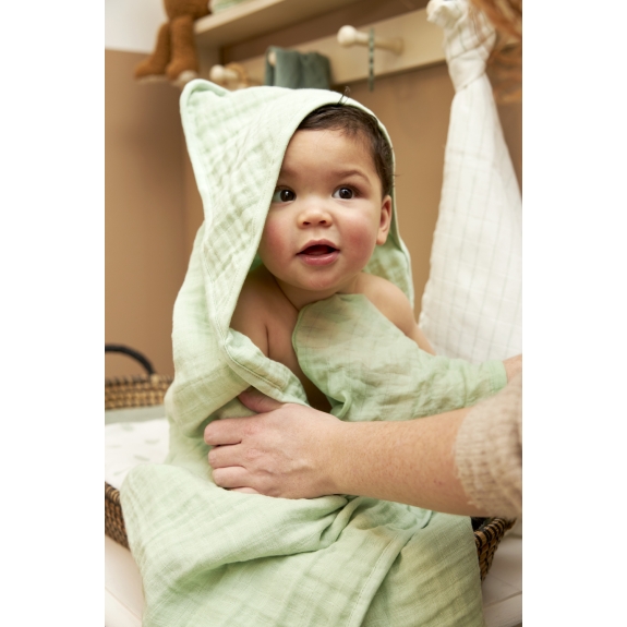 Badcape Pre-Washed Hydrofiel Uni Soft Green 80x80cm