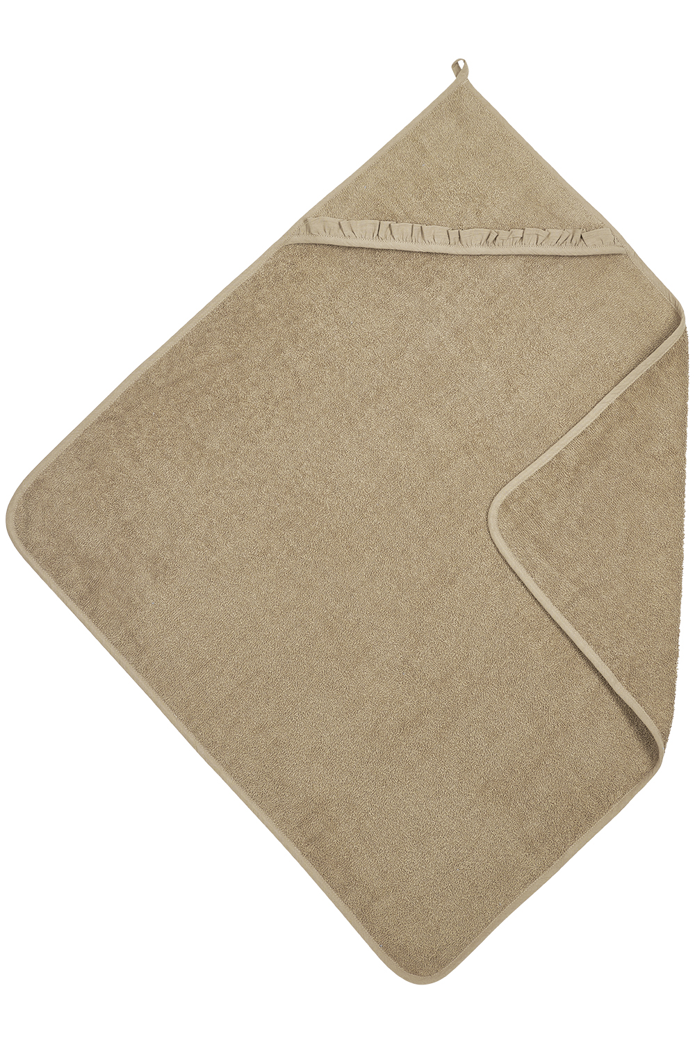 Badcape Ruffle - Taupe - 80x80cm