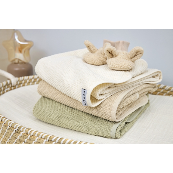 Meyco - Badcape Popcorn - Natuurlijk - 75x75cm