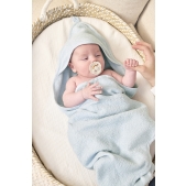 Meyco - Badcape Wavy - Grijs Blauw - 80x80cm