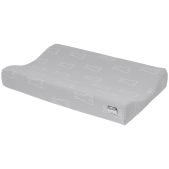 Meyco - Aankleedkussenhoes met Konijn - Zilver - 50x70cm