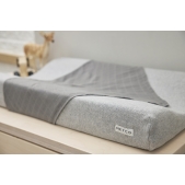 Aankleedkussenhoes Knit Basic - Grijs Melange - 50x70cm