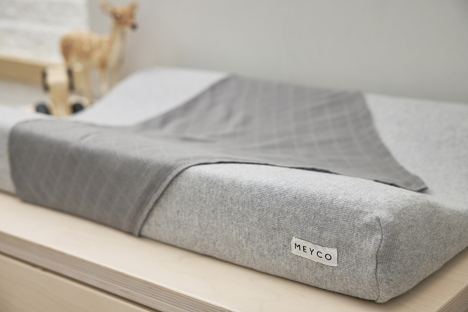 Aankleedkussenhoes Knit Basic - Grijs Melange - 50x70cm - afbeelding 5