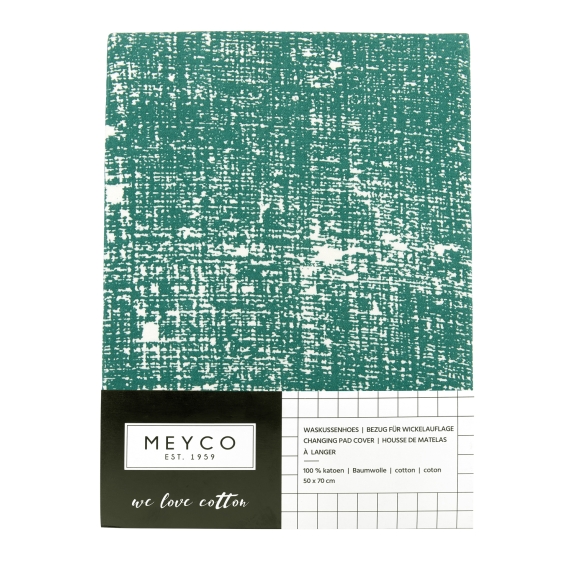 Aankleedkussenhoes Fine Lines - Smaragdgroen - 50x70cm