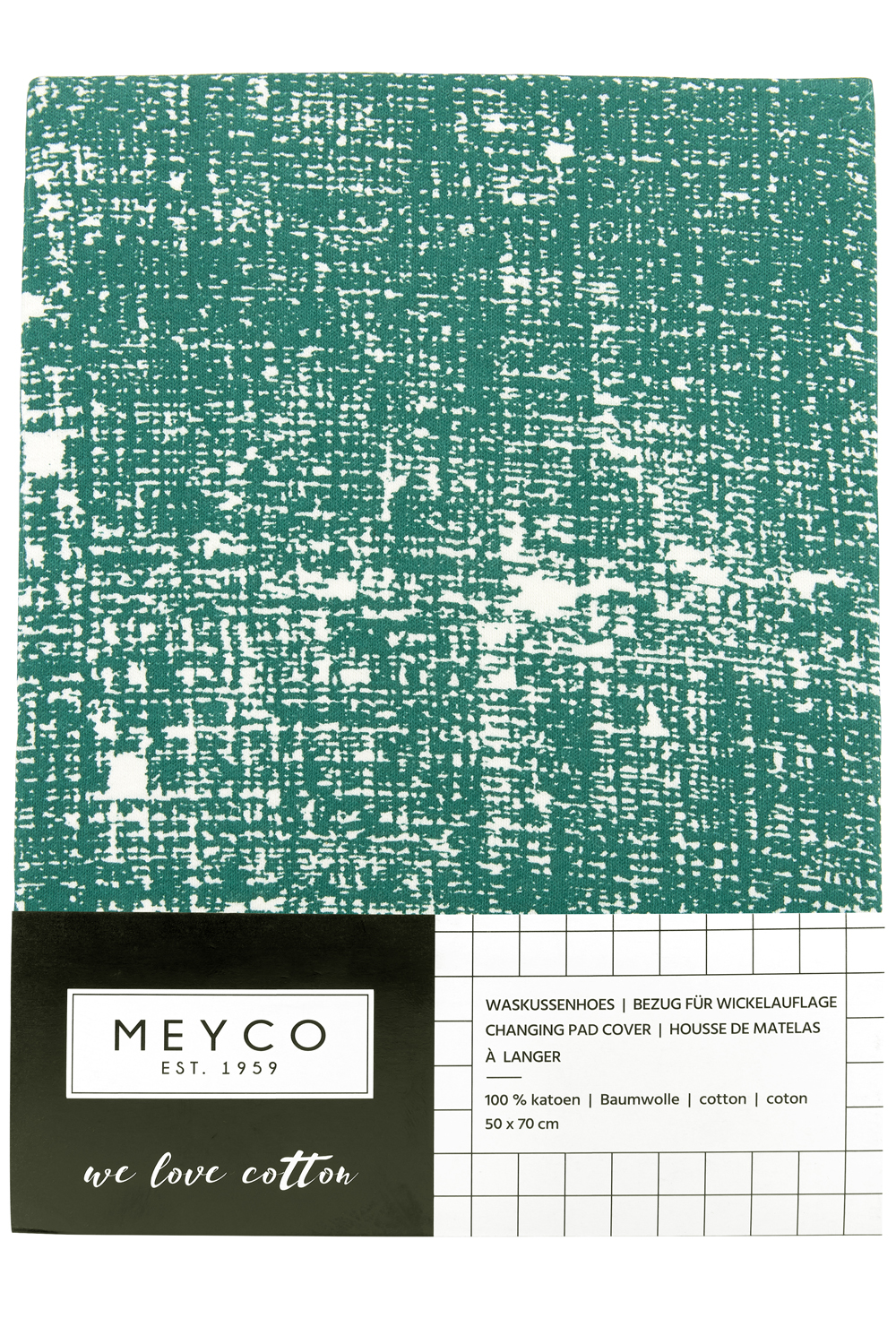 Aankleedkussenhoes Fine Lines - Smaragdgroen - 50x70cm - afbeelding 4