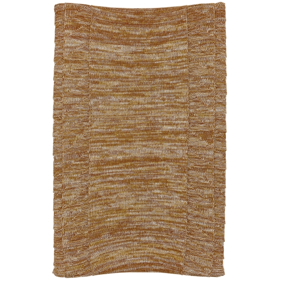 Block Mixed Aankleedkussenhoes - Okergeel - 50x70cm
